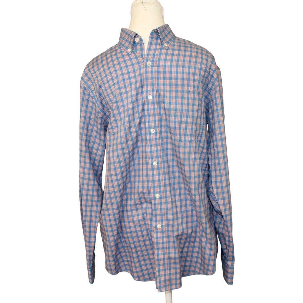 LLBean Mens Button Down LS Shirt 100% Cotton Size S Traditional Fit Wrinkle Free